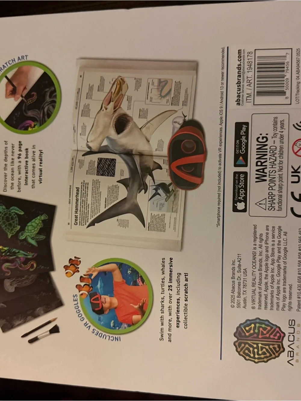 Stem Virtual Reality Oceans! Interactive VR Kit with Red Goggles